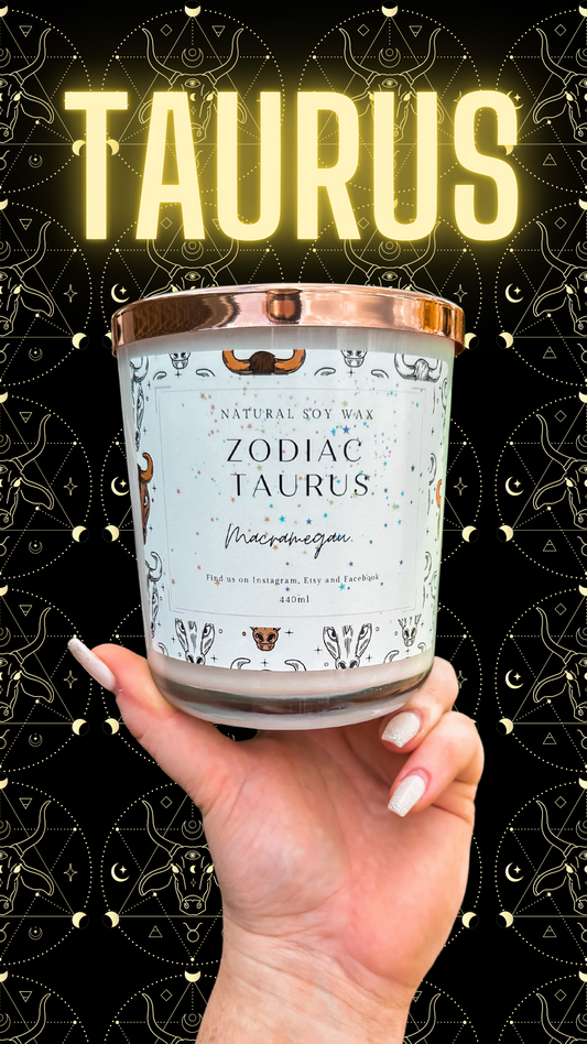 ZODIAC CANDLE - Taurus - Natural Soy Candle - 440ml