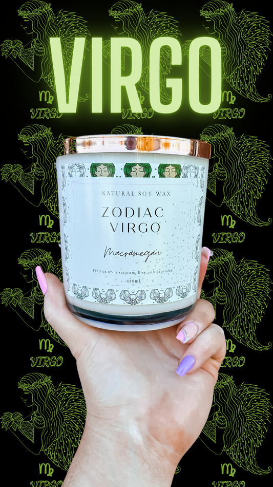 ZODIAC CANDLE - Virgo - Natural Soy Candle - 440ml