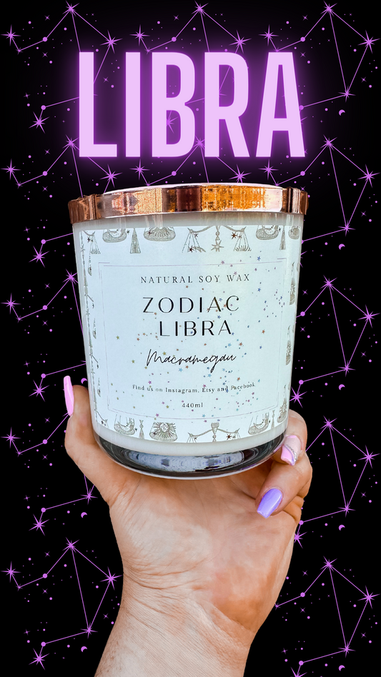 ZODIAC CANDLE - Libra - Natural Soy Candle - 440ml