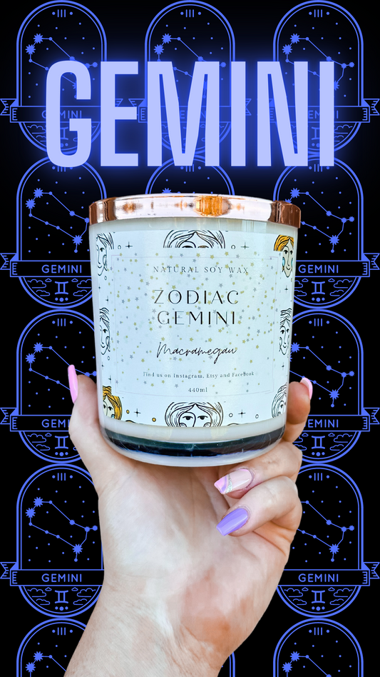 ZODIAC CANDLE - Gemini - Natural Soy Candle - 440ml