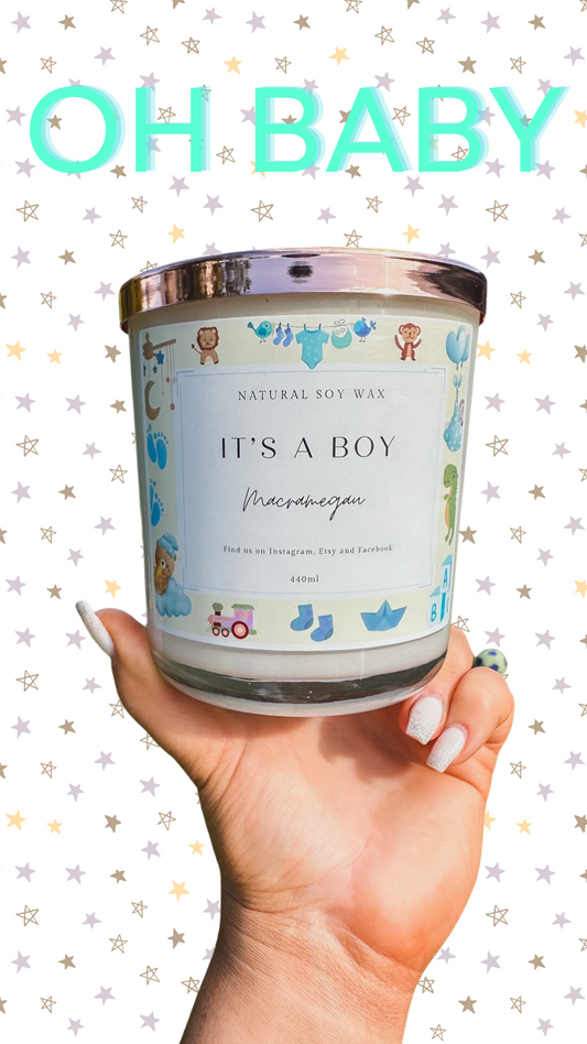 It’s a BOY - 440ml Natural Soy Candle