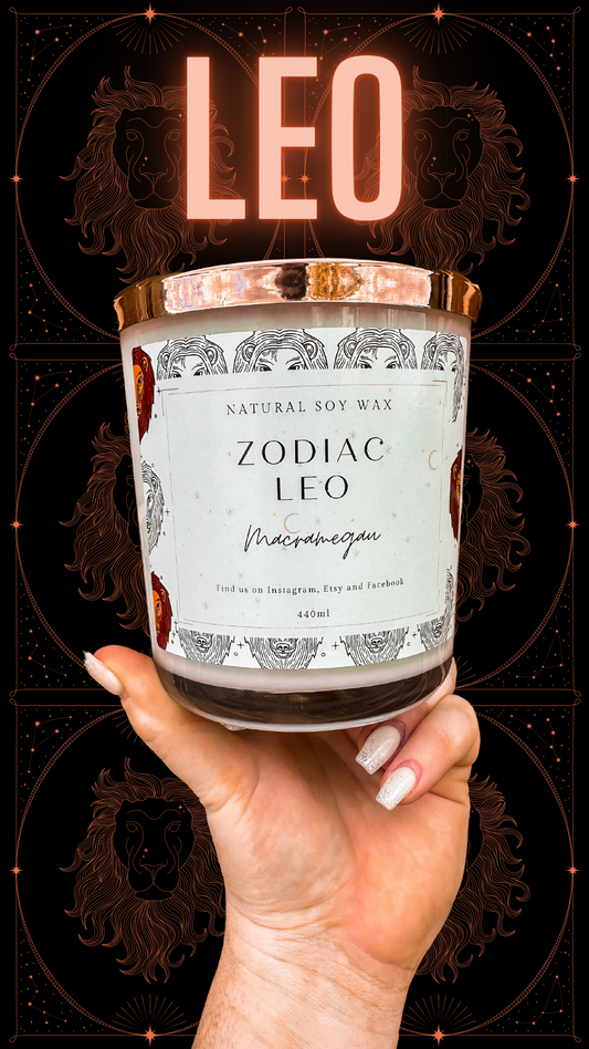 ZODIAC CANDLE - Leo - Natural Soy Candle - 440ml