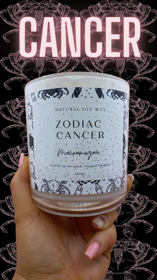 ZODIAC CANDLE - Cancer - Natural Soy Candle - 440ml