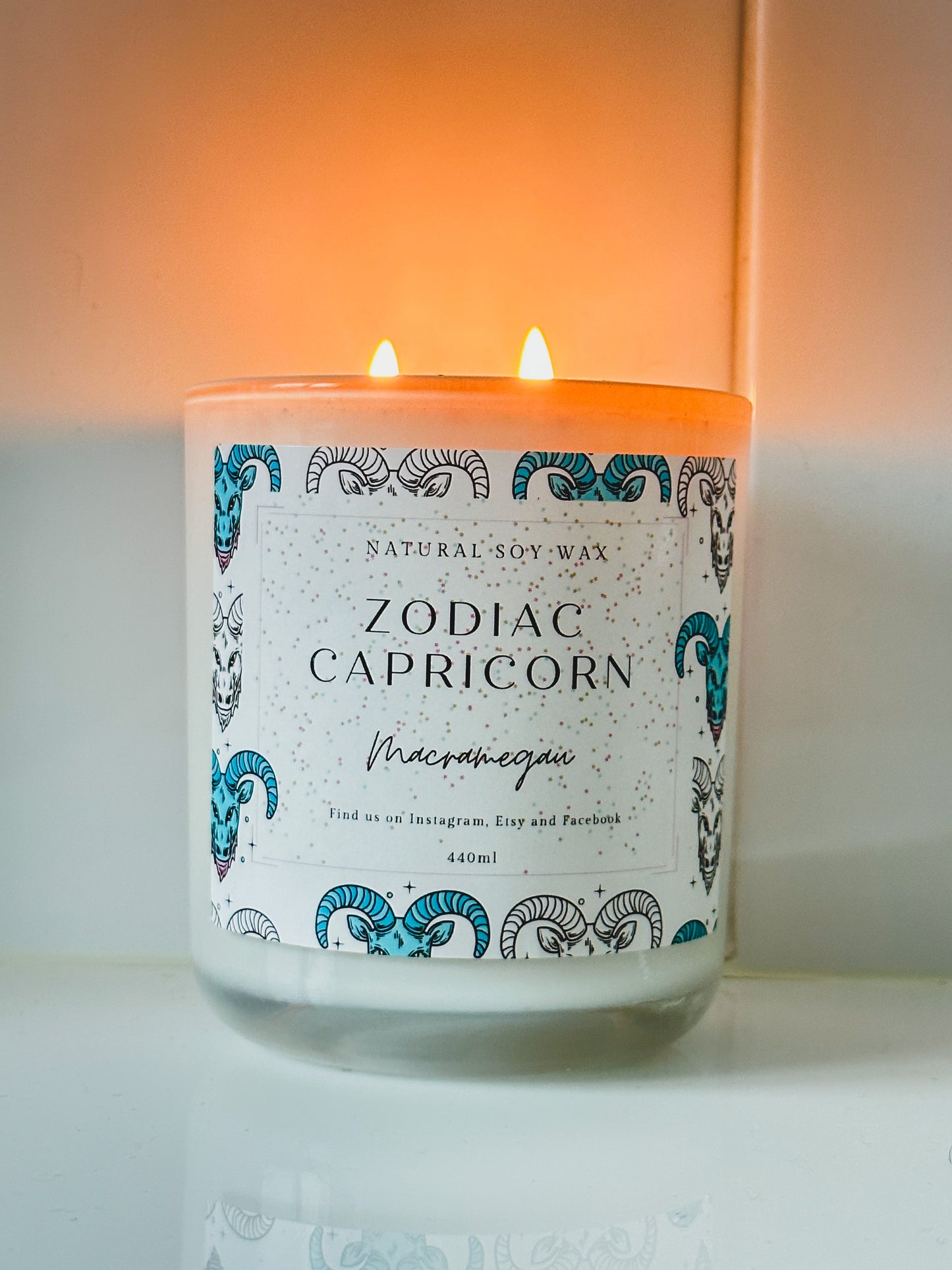 ZODIAC CANDLE - Capricorn - Natural Soy Candle - 440ml