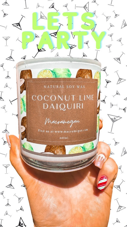 Coconut Lime Daiquiri - LETS PARTY - 440ml Natural Soy Candle