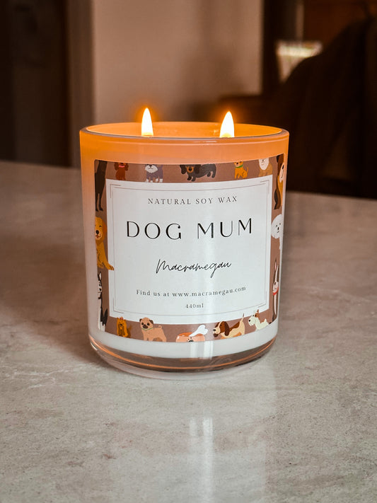 Dog Mum Candle - Natural Soy Candle - 440ML